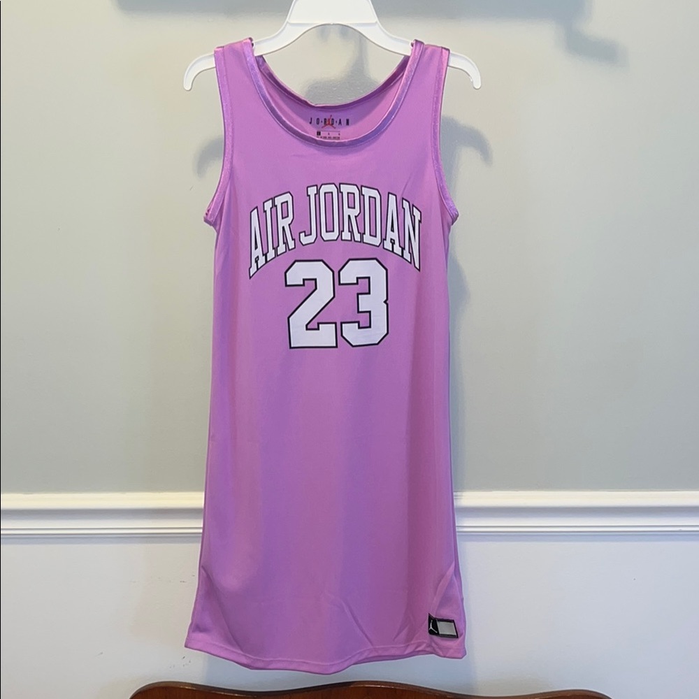 Girls Purple Jordan 23 Basketball Jersey dress